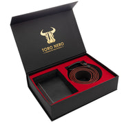 set-cadou-barbati-piele-naturala-negru-Red-Line