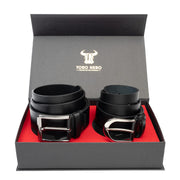 set-cadou-curea-femeicurea-barbati-piele-naturala-negru-Thick-Modern-Night