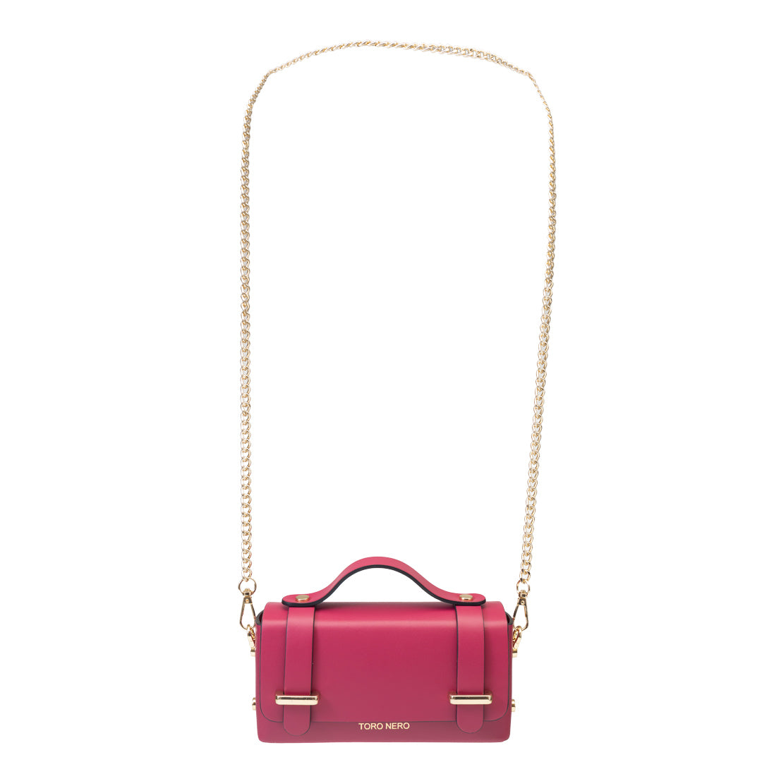 Geantă damă din piele naturala fucsia Natalia