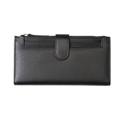 Portofel femei din piele naturala negru Cory,protectie Rfid