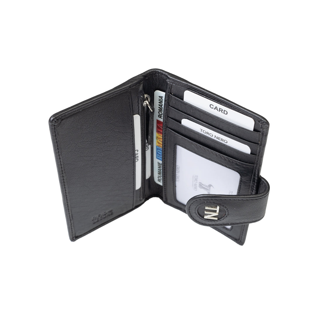 Portofel femei din piele naturala negru Mia,protectie RFID