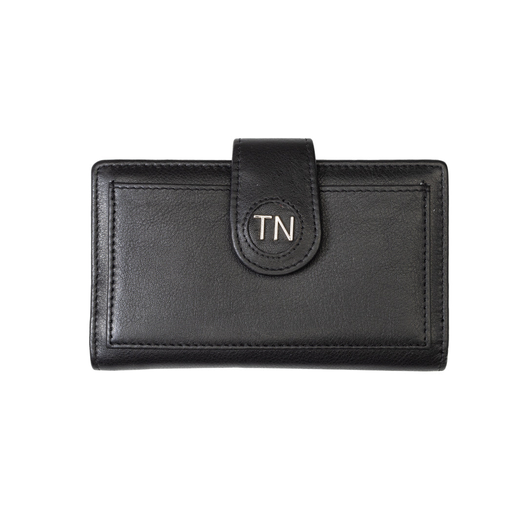 Portofel femei din piele naturala negru Mia,protectie RFID