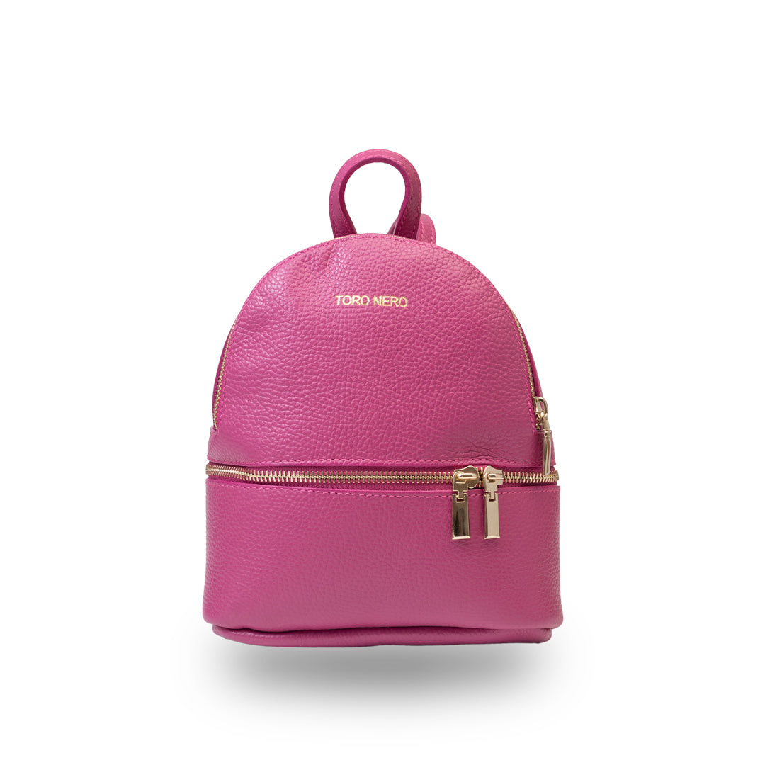 Rucsac damă din piele naturala fucsia Teen Spirit