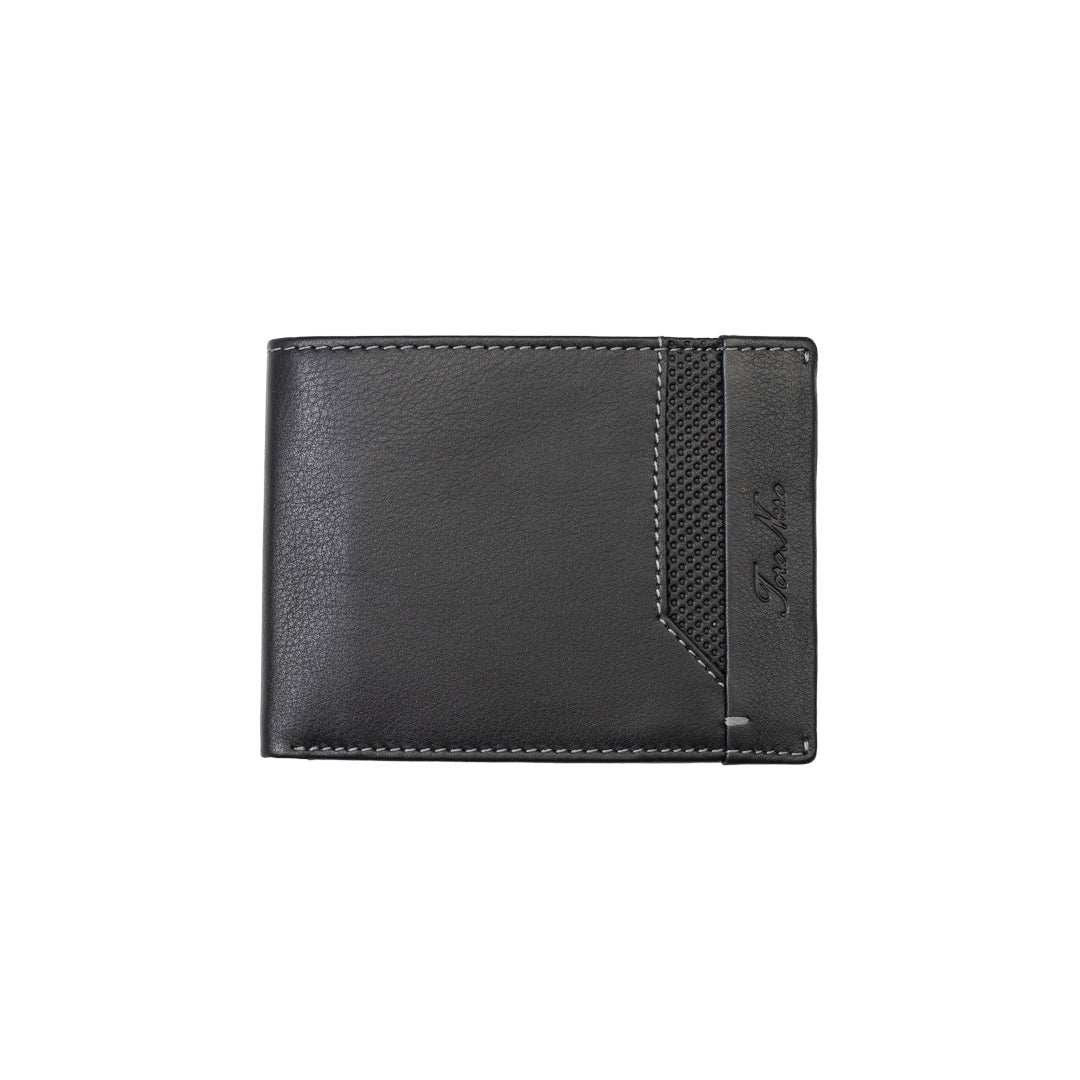 Portofel barbati din piele naturala negru-line Vox,protectie RFID